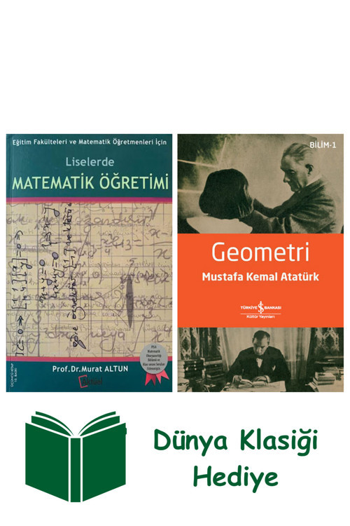 İş Bankası Kültür Yayınları Liselerde Matematik Öğretimi + Geometri + Dünya Klasiği Hediye
