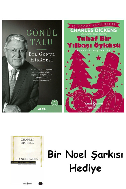 İş Bankası Kültür Yayınları Bir Gönül Hikâyesi (Büyük Boy) + Tuhaf Bir Yılbaşı Öyküsü + Bir Noel Şarkısı