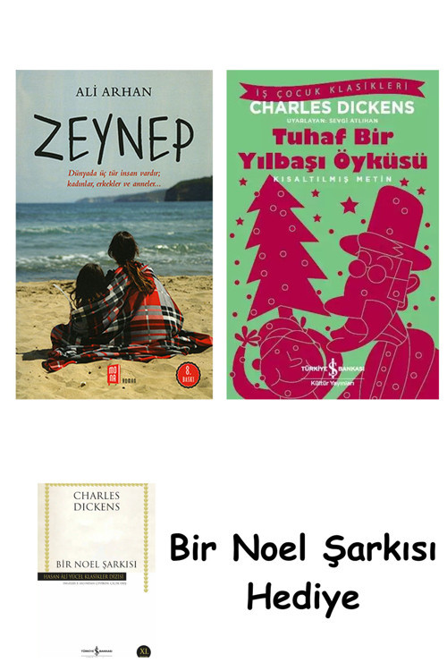 İş Bankası Kültür Yayınları Zeynep + Tuhaf Bir Yılbaşı Öyküsü + Bir Noel Şarkısı