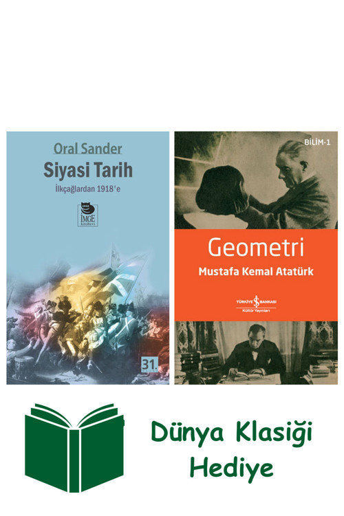 İş Bankası Kültür Yayınları Siyasi Tarih + Geometri + Dünya Klasiği Hediye