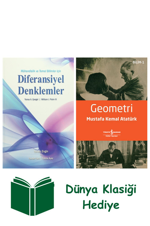 İş Bankası Kültür Yayınları Diferansiyel Denklemler (Ciltli) + Geometri + Dünya Klasiği Hediye