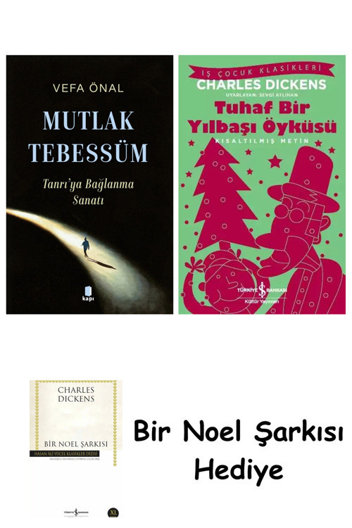 İş Bankası Kültür Yayınları Mutlak Tebessüm + Tuhaf Bir Yılbaşı Öyküsü + Bir Noel Şarkısı