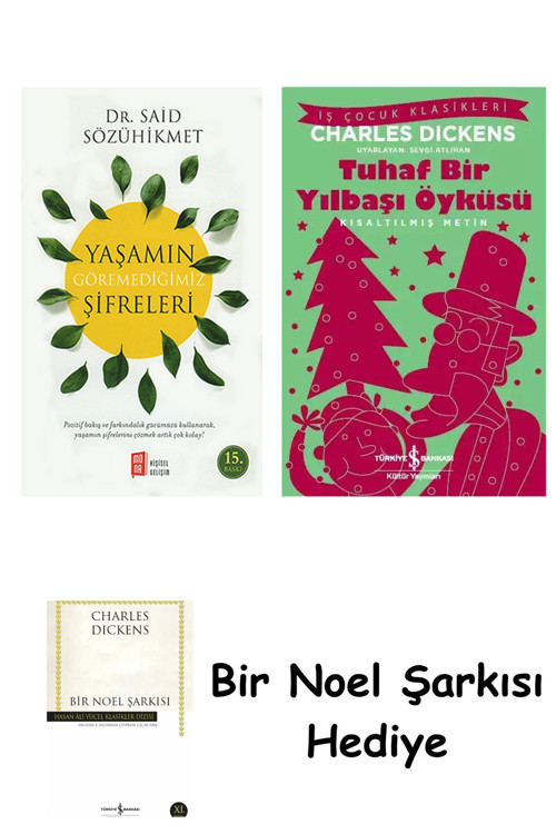 İş Bankası Kültür Yayınları Yaşamın Göremediğimiz Şifreleri + Tuhaf Bir Yılbaşı Öyküsü + Bir Noel Şarkısı
