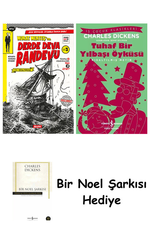 İş Bankası Kültür Yayınları Derde Deva Randevu No-3 + Tuhaf Bir Yılbaşı Öyküsü + Bir Noel Şarkısı