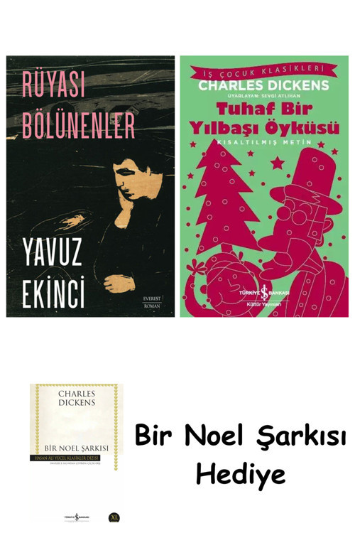 İş Bankası Kültür Yayınları Rüyası Bölünenler + Tuhaf Bir Yılbaşı Öyküsü + Bir Noel Şarkısı