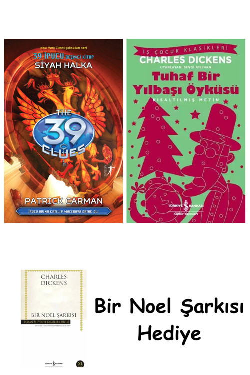 İş Bankası Kültür Yayınları Siyah Halka + Tuhaf Bir Yılbaşı Öyküsü + Bir Noel Şarkısı