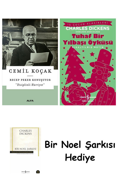İş Bankası Kültür Yayınları Recep Peker Konuşuyor + Tuhaf Bir Yılbaşı Öyküsü + Bir Noel Şarkısı