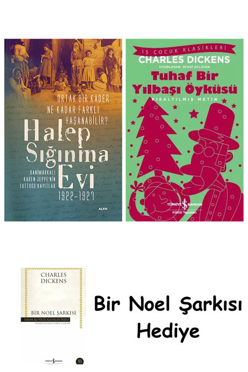 İş Bankası Kültür Yayınları Halep Sığınma Evi + Tuhaf Bir Yılbaşı Öyküsü + Bir Noel Şarkısı