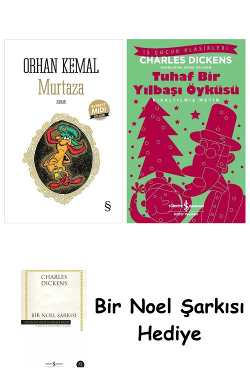 İş Bankası Kültür Yayınları Murtaza (Midi Boy) + Tuhaf Bir Yılbaşı Öyküsü + Bir Noel Şarkısı