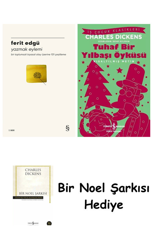 İş Bankası Kültür Yayınları Yazmak Eylemi + Tuhaf Bir Yılbaşı Öyküsü + Bir Noel Şarkısı