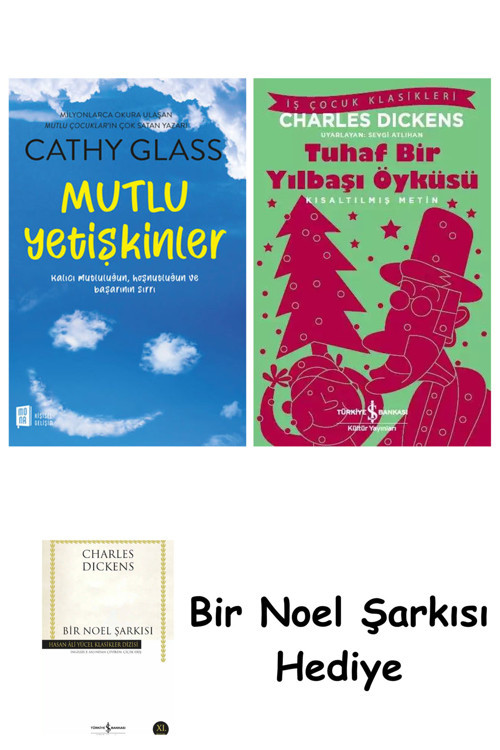 İş Bankası Kültür Yayınları Mutlu Yetişkinler + Tuhaf Bir Yılbaşı Öyküsü + Bir Noel Şarkısı
