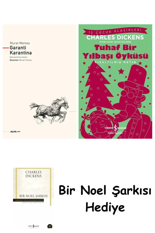 İş Bankası Kültür Yayınları Garanti Karantina + Tuhaf Bir Yılbaşı Öyküsü + Bir Noel Şarkısı
