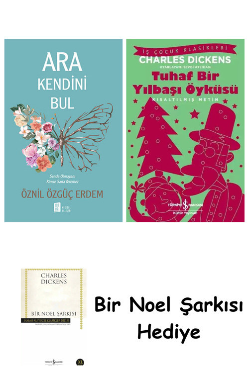 İş Bankası Kültür Yayınları Ara Kendini Bul + Tuhaf Bir Yılbaşı Öyküsü + Bir Noel Şarkısı