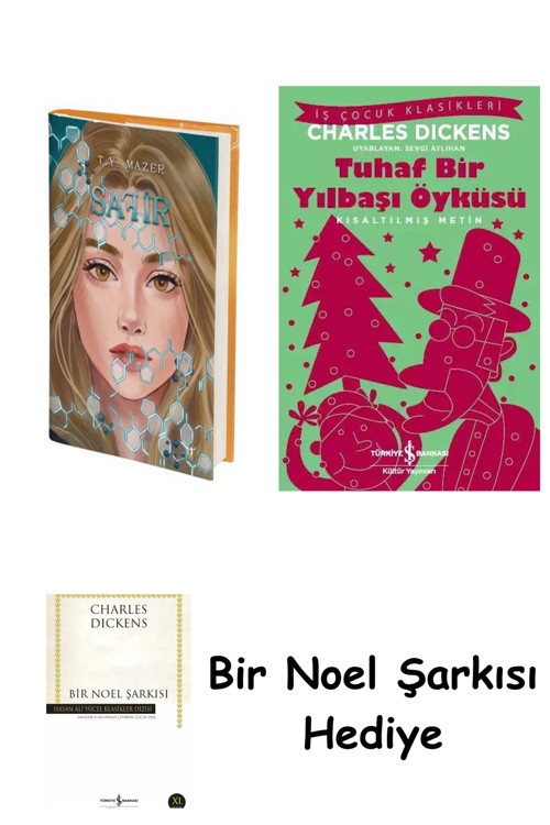 İş Bankası Kültür Yayınları Safir (Ciltli) + Tuhaf Bir Yılbaşı Öyküsü + Bir Noel Şarkısı