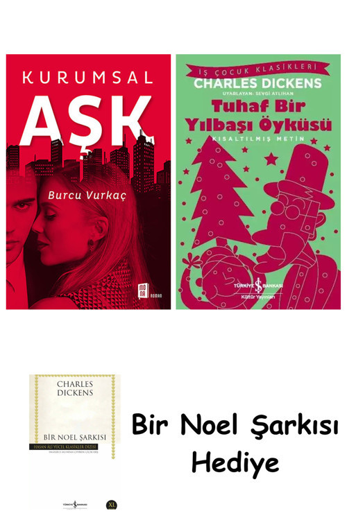İş Bankası Kültür Yayınları Kurumsal Aşk + Tuhaf Bir Yılbaşı Öyküsü + Bir Noel Şarkısı