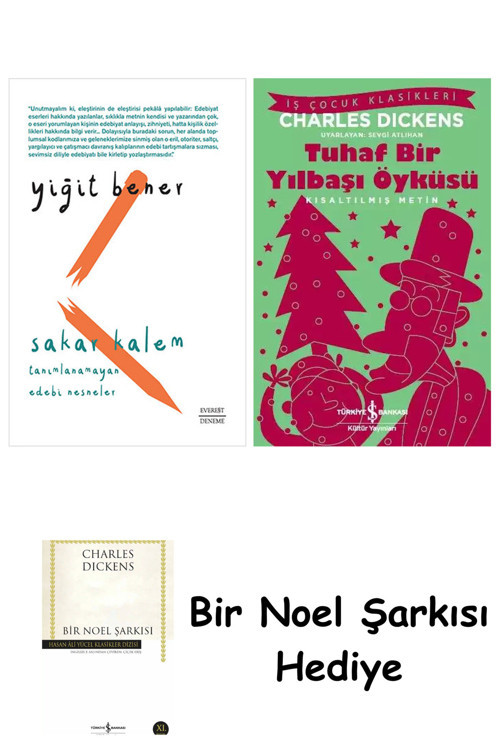 İş Bankası Kültür Yayınları Sakar Kalem + Tuhaf Bir Yılbaşı Öyküsü + Bir Noel Şarkısı