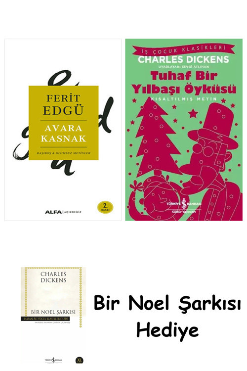 İş Bankası Kültür Yayınları Avara Kasnak + Tuhaf Bir Yılbaşı Öyküsü + Bir Noel Şarkısı