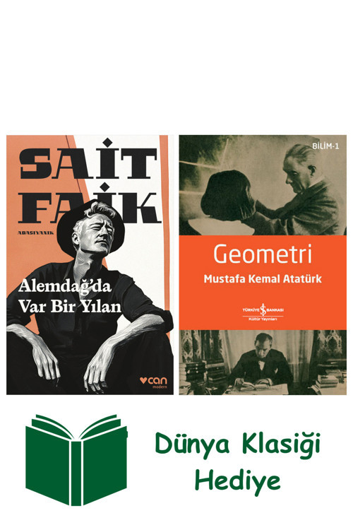 İş Bankası Kültür Yayınları Alemdağda Var Bir Yılan + Geometri + Dünya Klasiği Hediye