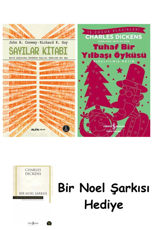 İş Bankası Kültür Yayınları Sayılar Kitabı + Tuhaf Bir Yılbaşı Öyküsü + Bir Noel Şarkısı