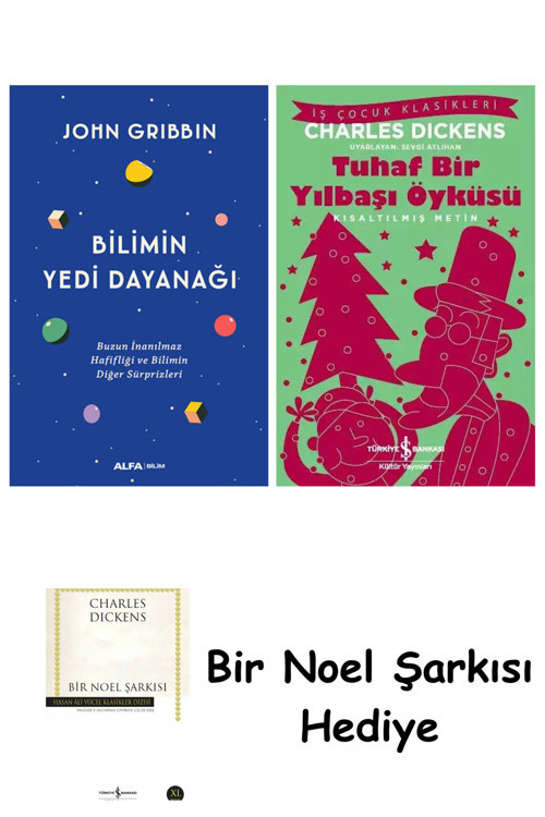 İş Bankası Kültür Yayınları Bilimin Yedi Dayanağı + Tuhaf Bir Yılbaşı Öyküsü + Bir Noel Şarkısı