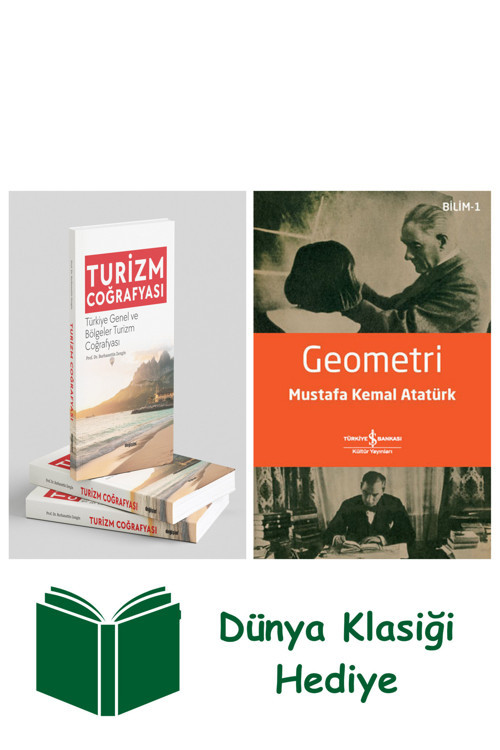 İş Bankası Kültür Yayınları Turizm Coğrafyası + Geometri + Dünya Klasiği Hediye