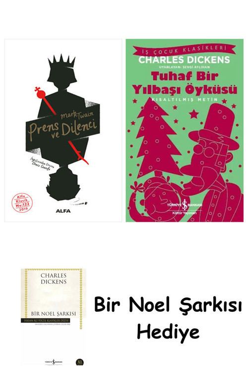 İş Bankası Kültür Yayınları Prens Ve Dilenci + Tuhaf Bir Yılbaşı Öyküsü + Bir Noel Şarkısı