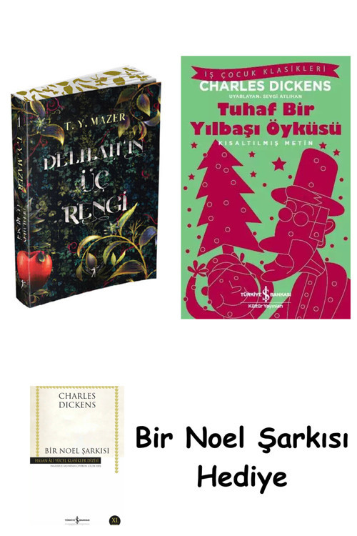 İş Bankası Kültür Yayınları Delilah’In Üç Rengi + Tuhaf Bir Yılbaşı Öyküsü + Bir Noel Şarkısı