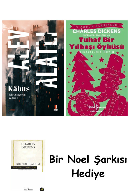 İş Bankası Kültür Yayınları Schrödinger'İn Kedisi 1 - Kâbus + Tuhaf Bir Yılbaşı Öyküsü + Bir Noel Şarkısı