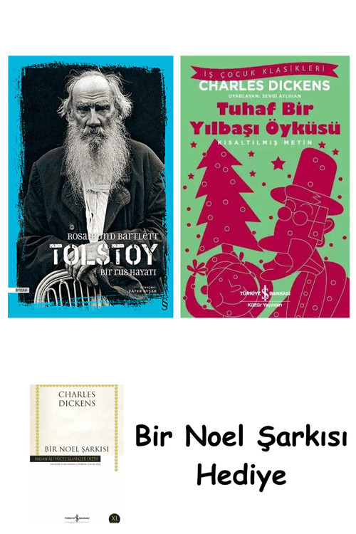 İş Bankası Kültür Yayınları Tolstoy + Tuhaf Bir Yılbaşı Öyküsü + Bir Noel Şarkısı