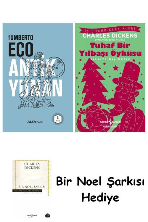İş Bankası Kültür Yayınları Antik Yunan (Ciltli) + Tuhaf Bir Yılbaşı Öyküsü + Bir Noel Şarkısı
