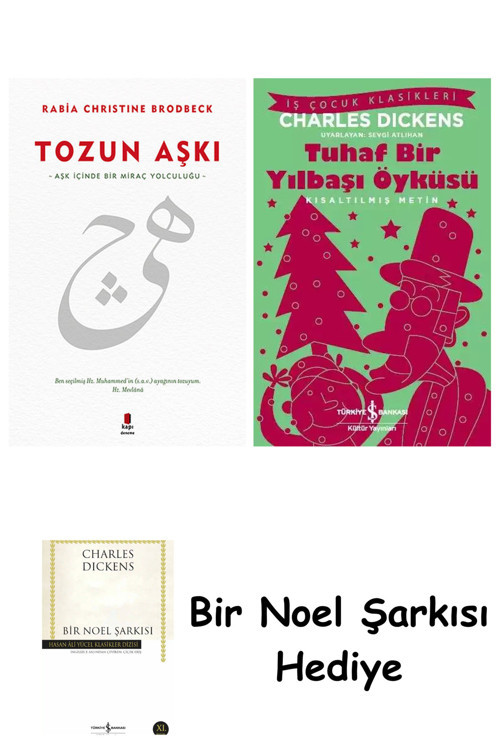 İş Bankası Kültür Yayınları Tozun Aşkı + Tuhaf Bir Yılbaşı Öyküsü + Bir Noel Şarkısı