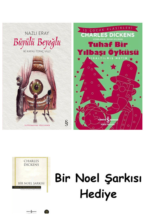 İş Bankası Kültür Yayınları Büyülü Beyoğlu + Tuhaf Bir Yılbaşı Öyküsü + Bir Noel Şarkısı