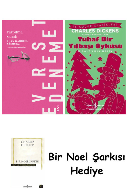 İş Bankası Kültür Yayınları Çarpıtma Sanatı + Tuhaf Bir Yılbaşı Öyküsü + Bir Noel Şarkısı