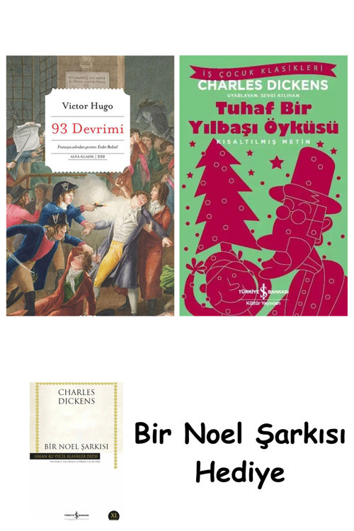 İş Bankası Kültür Yayınları 93 Devrimi + Tuhaf Bir Yılbaşı Öyküsü + Bir Noel Şarkısı