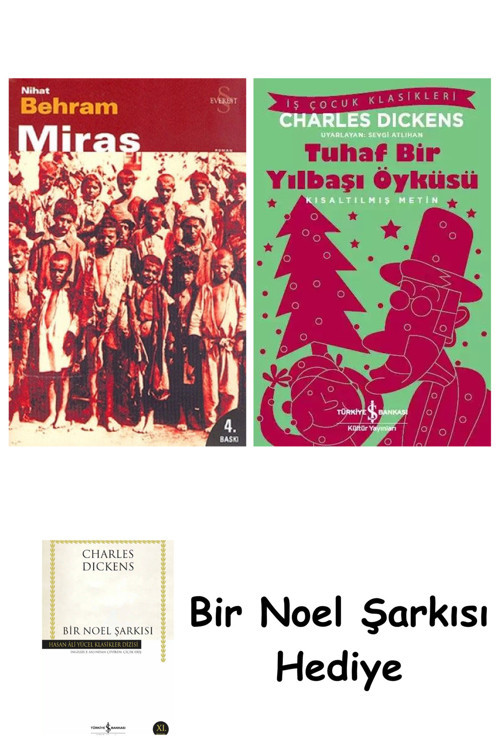 İş Bankası Kültür Yayınları Miras + Tuhaf Bir Yılbaşı Öyküsü + Bir Noel Şarkısı