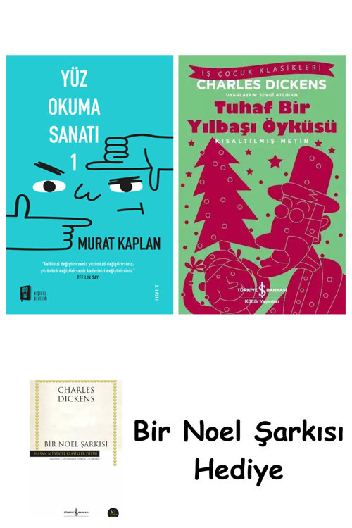 İş Bankası Kültür Yayınları Yüz Okuma Sanatı - 1 + Tuhaf Bir Yılbaşı Öyküsü + Bir Noel Şarkısı
