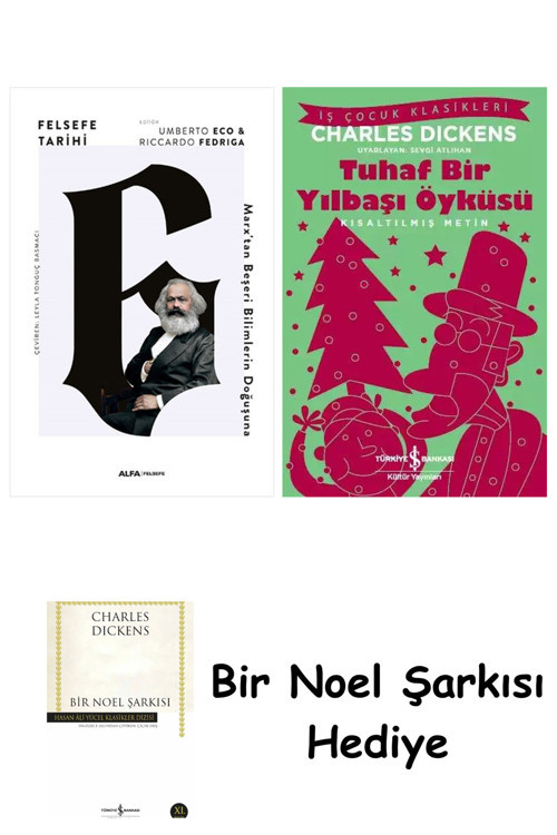 İş Bankası Kültür Yayınları Felsefe Tarihi 6 (Ciltli) + Tuhaf Bir Yılbaşı Öyküsü + Bir Noel Şarkısı