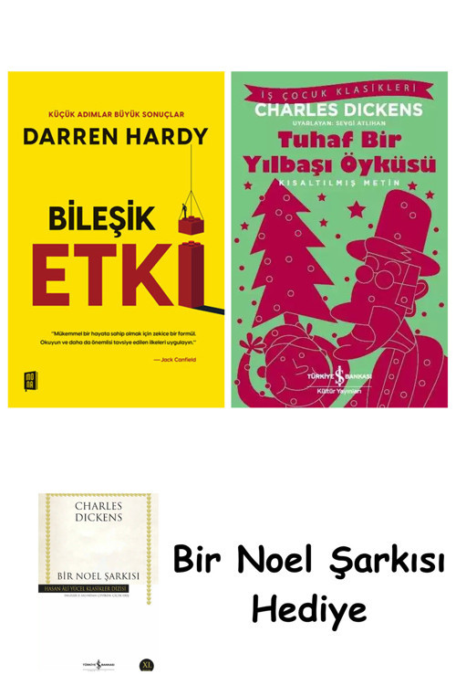 İş Bankası Kültür Yayınları Bileşik Etki + Tuhaf Bir Yılbaşı Öyküsü + Bir Noel Şarkısı