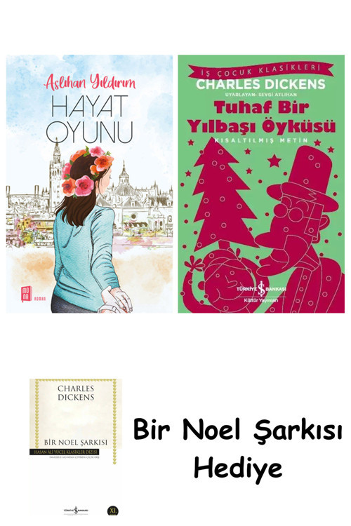 İş Bankası Kültür Yayınları Hayat Oyunu + Tuhaf Bir Yılbaşı Öyküsü + Bir Noel Şarkısı