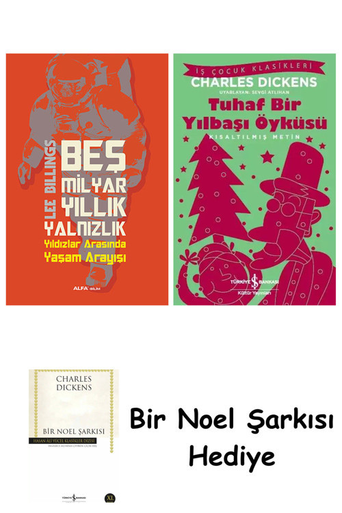 İş Bankası Kültür Yayınları Beş Milyar Yıllık Yalnızlık + Tuhaf Bir Yılbaşı Öyküsü + Bir Noel Şarkısı