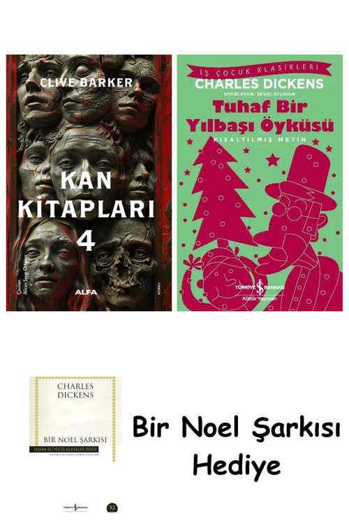 İş Bankası Kültür Yayınları Kan Kitapları 4 + Tuhaf Bir Yılbaşı Öyküsü + Bir Noel Şarkısı