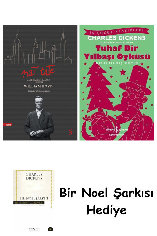 İş Bankası Kültür Yayınları Nat Tate + Tuhaf Bir Yılbaşı Öyküsü + Bir Noel Şarkısı
