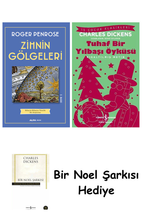 İş Bankası Kültür Yayınları Zihnin Gölgeleri + Tuhaf Bir Yılbaşı Öyküsü + Bir Noel Şarkısı