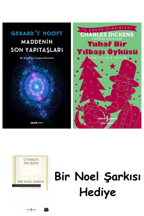 İş Bankası Kültür Yayınları Maddenin Son Yapıtaşları + Tuhaf Bir Yılbaşı Öyküsü + Bir Noel Şarkısı