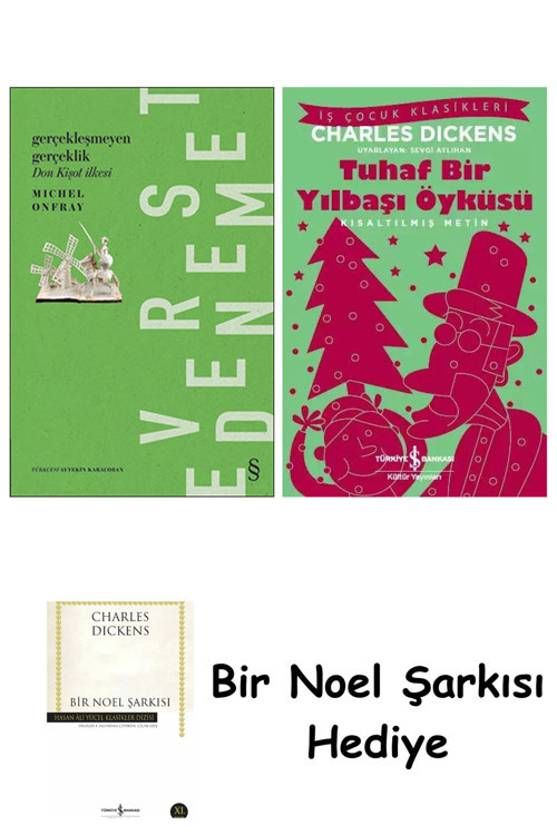 İş Bankası Kültür Yayınları Gerçekleşmeyen Gerçeklik + Tuhaf Bir Yılbaşı Öyküsü + Bir Noel Şarkısı