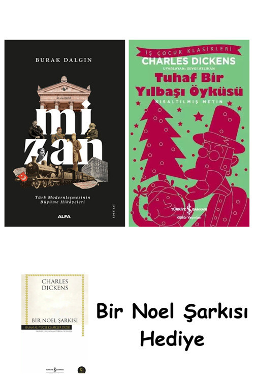 İş Bankası Kültür Yayınları Mizan + Tuhaf Bir Yılbaşı Öyküsü + Bir Noel Şarkısı