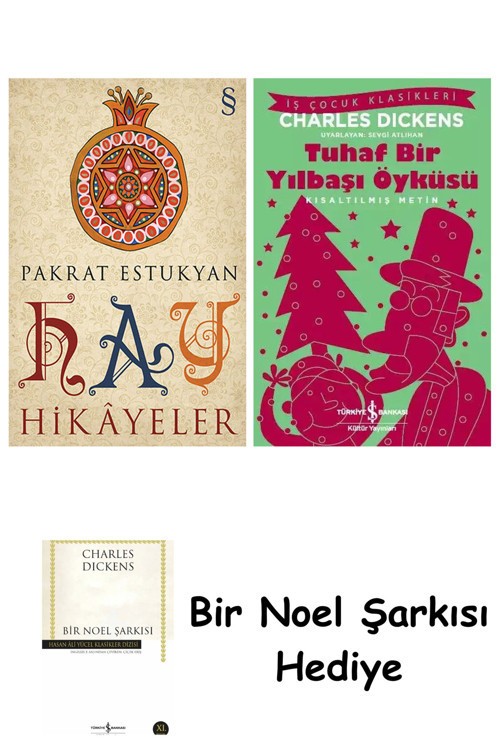 İş Bankası Kültür Yayınları Hay Hikâyeler + Tuhaf Bir Yılbaşı Öyküsü + Bir Noel Şarkısı