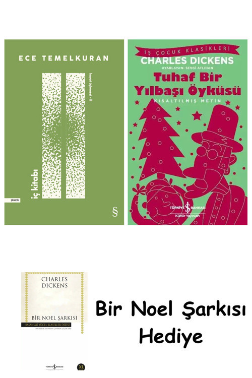 İş Bankası Kültür Yayınları İç Kitabı + Tuhaf Bir Yılbaşı Öyküsü + Bir Noel Şarkısı