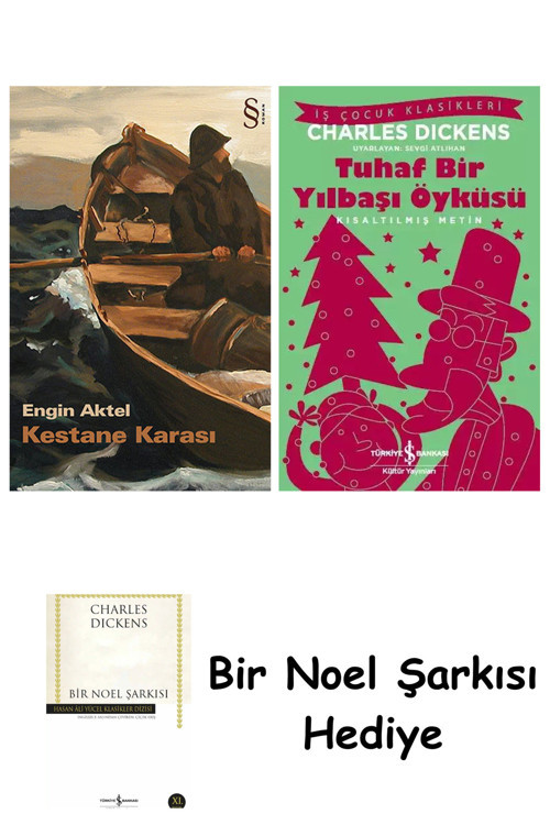 İş Bankası Kültür Yayınları Kestane Karası + Tuhaf Bir Yılbaşı Öyküsü + Bir Noel Şarkısı