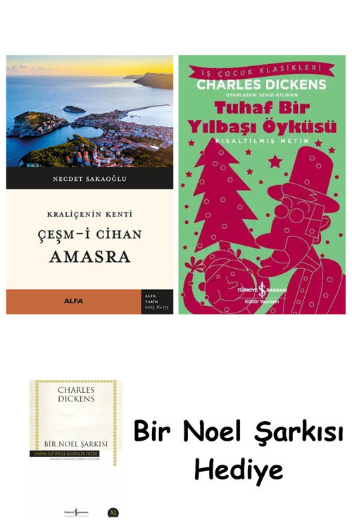 İş Bankası Kültür Yayınları Çeşm-İ Cihan Amasra + Tuhaf Bir Yılbaşı Öyküsü + Bir Noel Şarkısı